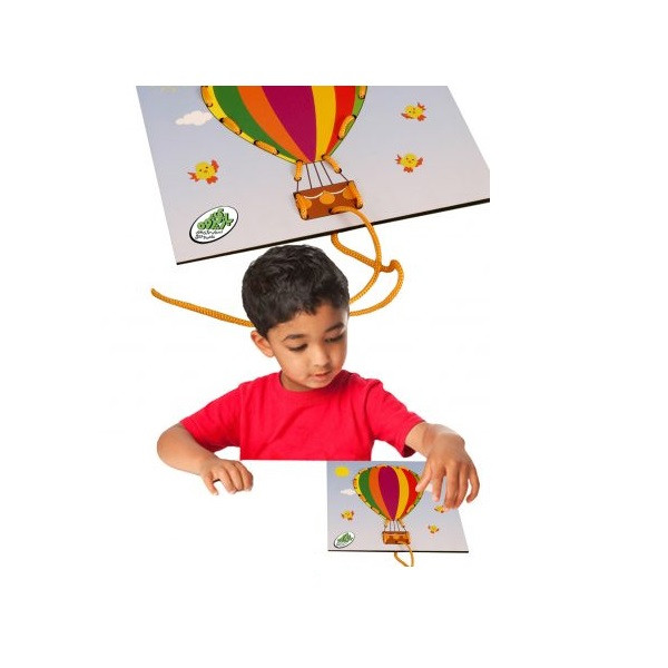 بازی آموزشی مدل  دوخت چوبی بالن