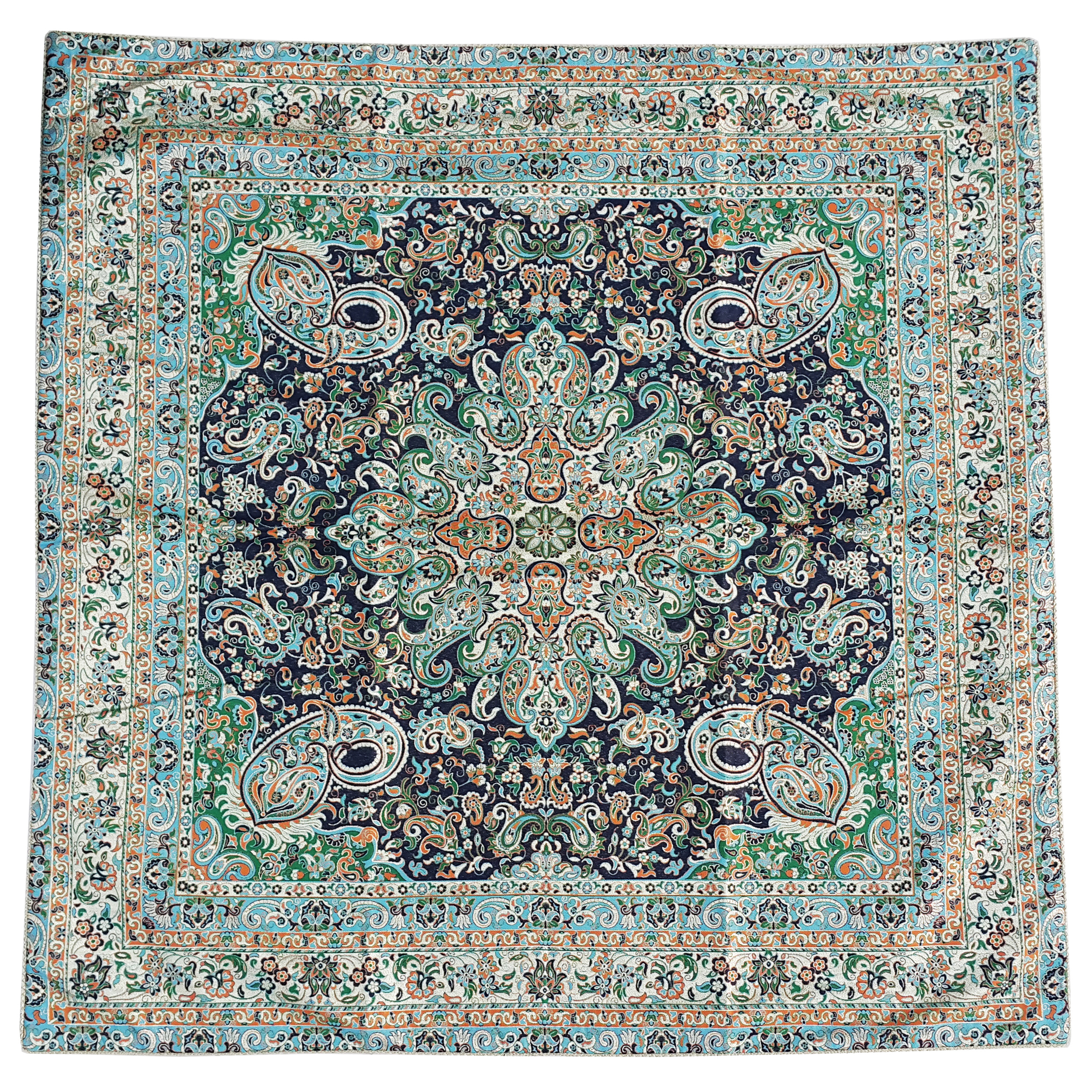 رومیزی ترمه ابریشم طرح مهستان کد 01