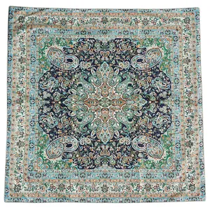 رومیزی ترمه ابریشم طرح مهستان کد 01