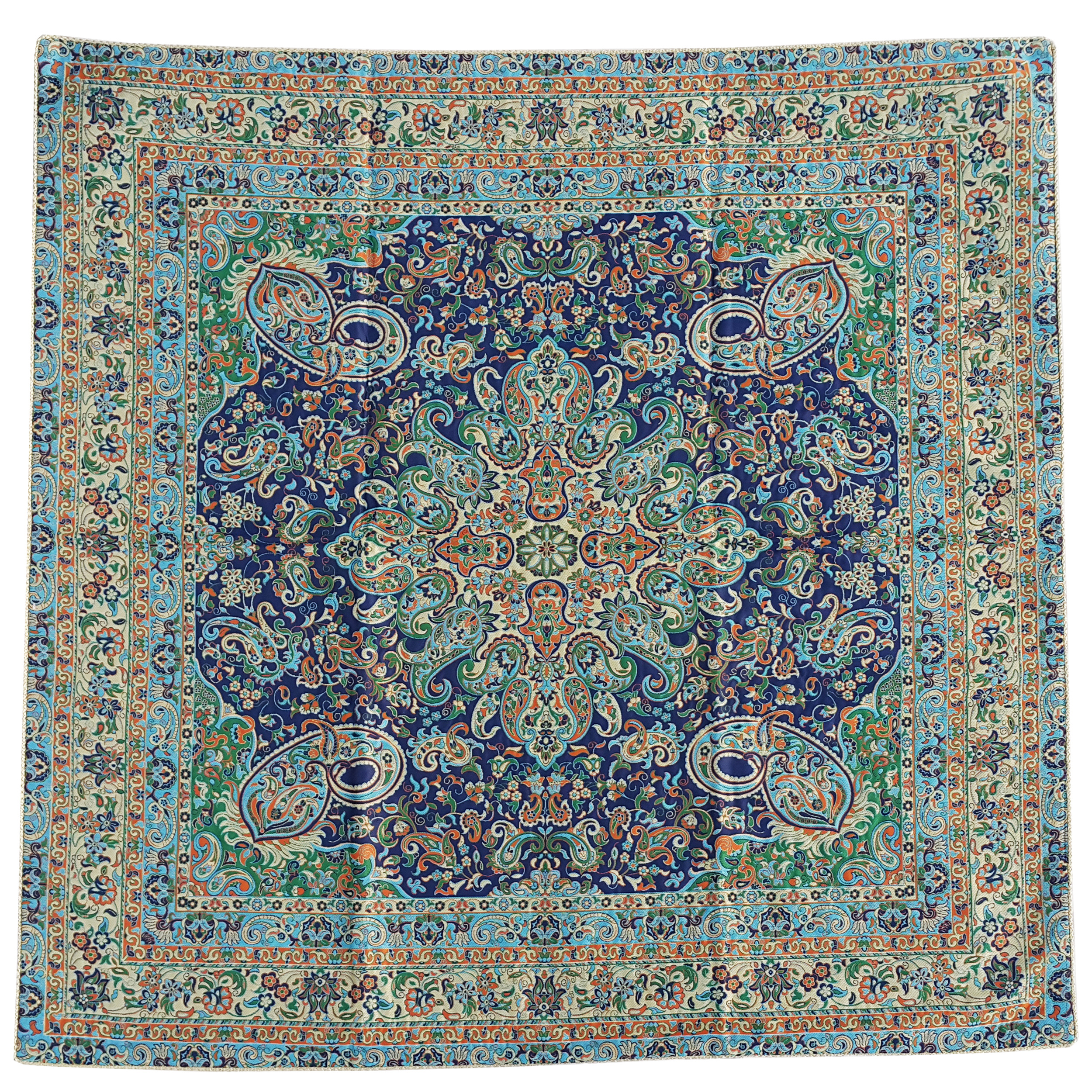 رومیزی ترمه ابریشم طرح مهستان کد 03