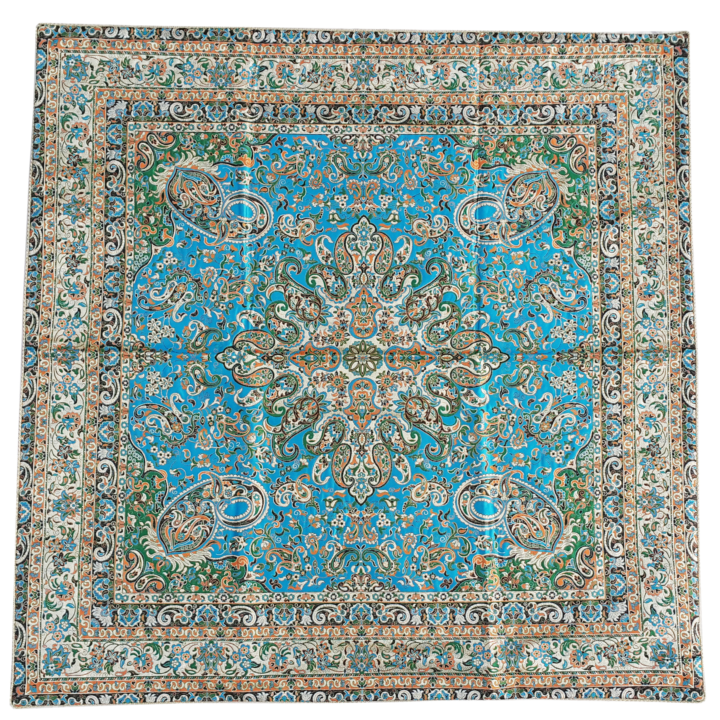 رومیزی ترمه ابریشم طرح مهستان کد 02