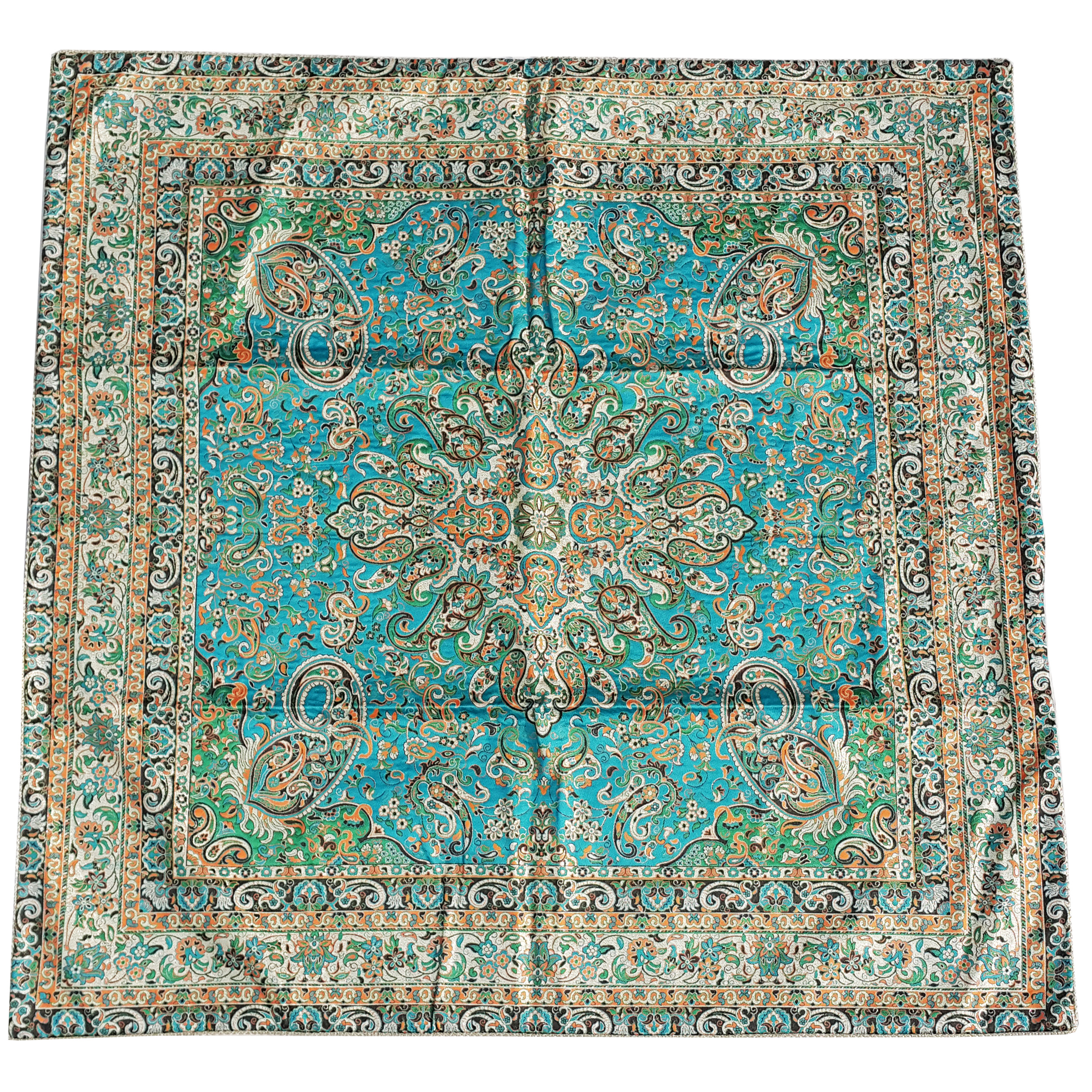 رومیزی ترمه ابریشم طرح مهستان کد 05