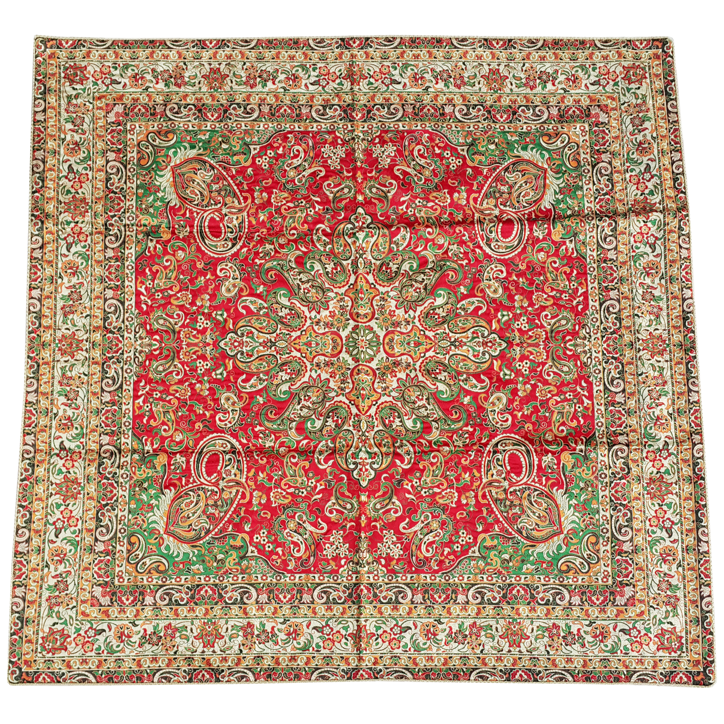 رومیزی ترمه ابریشم طرح مهستان کد 04