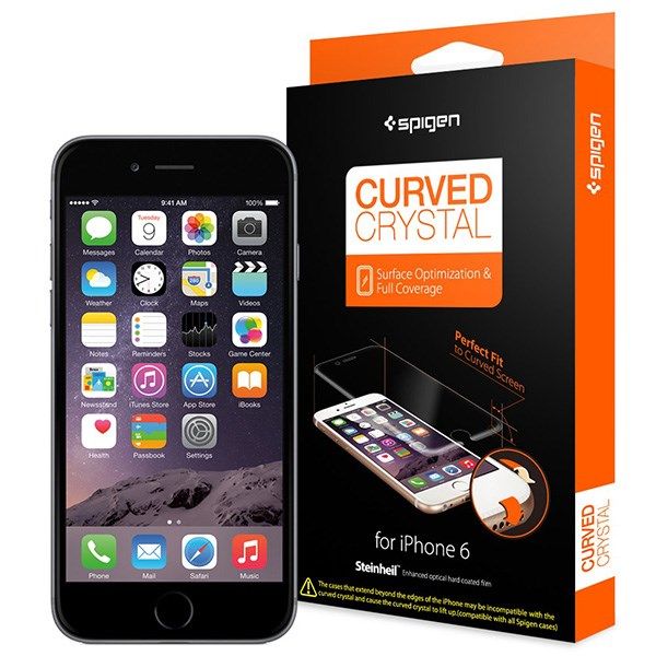 محافظ صفحه نمایش اسپیگن مدل Steinheil Curved مناسب برای گوشی موبایل آیفون 6 محافظ صفحه نمایش اسپیگن مدل Steinheil Curved مناسب برای گوشی موبایل آیفون 6