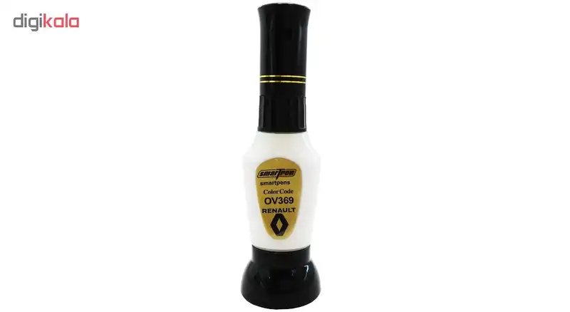 قلم خشگیر بدنه خودرو اسمارت پن رنگ سفید رنو L90 کد OV369 حجم 15 میلی لیتر
