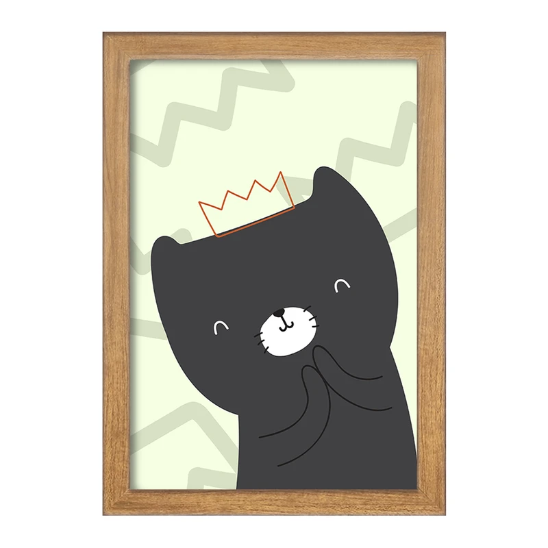 تابلو خندالو مدل گربه کیوت کد F2922