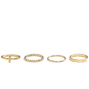 انگشتر زنانه مدل Da23 مجموعه 4 عددی