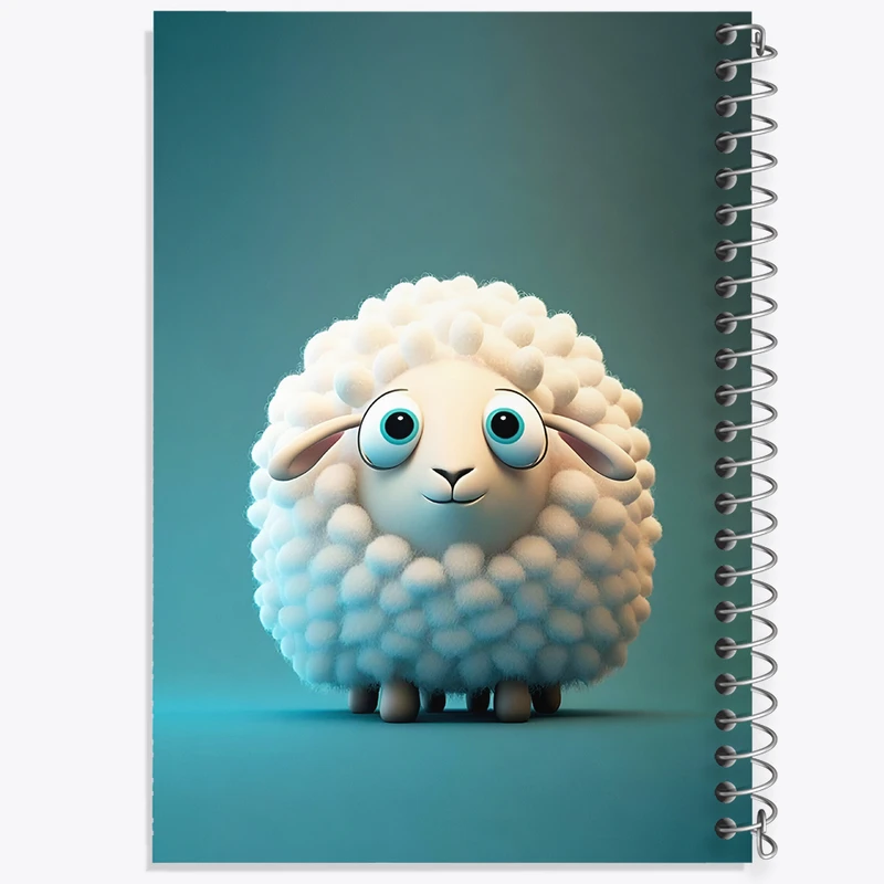 دفتر نقاشی 50 برگ خندالو طرح گوسفند کیوت کد F6823