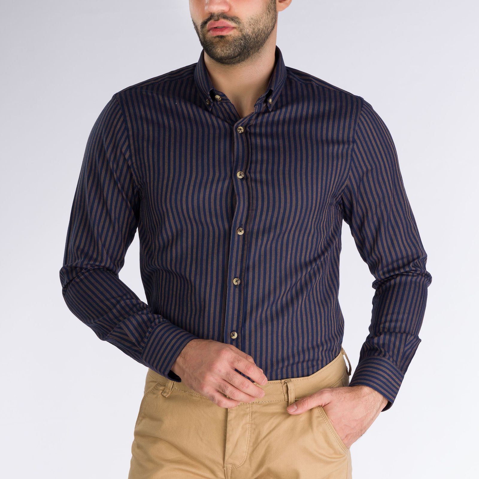 پیراهن آستین بلند مردانه پاتن جامه مدل 402721020215539 -  - 1