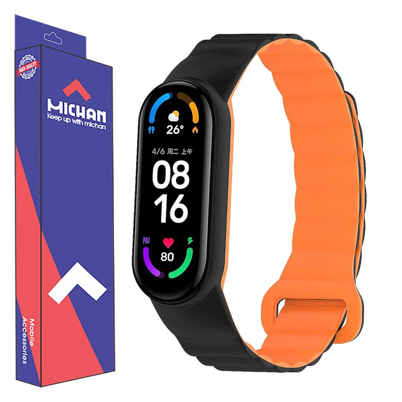 بند میچان مدل مگنتی مناسب برای مچ بند هوشمند شیائومی Mi Band 9