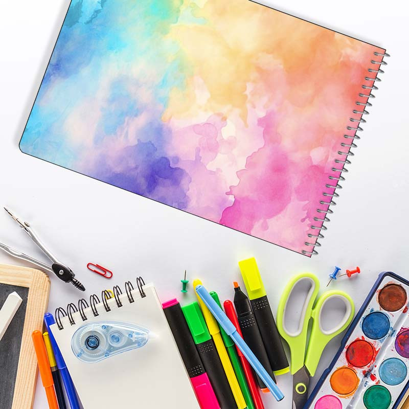 دفتر نقاشی 50 برگ سیمی کارنیکا طرح آبرنگ Water color کد 49102
