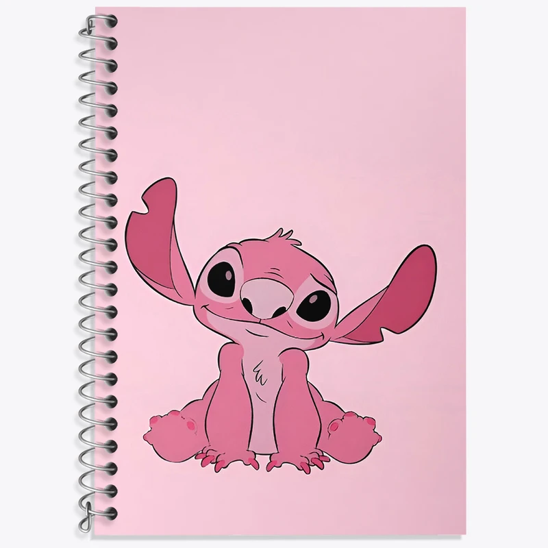 دفتر زبان 50 برگ خندالو مدل سه خط طرح استیچ (Stitch) کد N2957