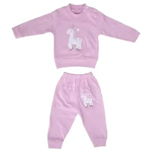 ست سویشرت و شلوار نوزادی مدل اسب شاخدار کد 06