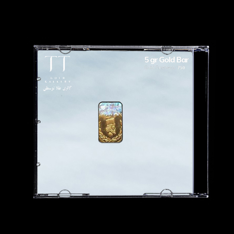 شمش طلا 18 عیار گالری طلا توسطی مدل D83CA9