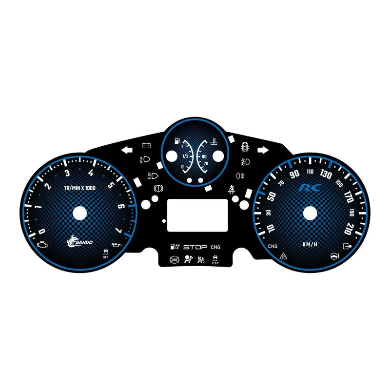 برچسب صفحه کیلومتر خودرو چیکال مدل GTI کد P-2027 مناسب برای پژو 207