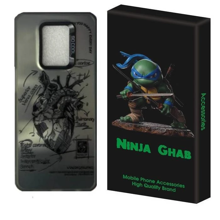 کاور نینجا قاب مدل سوکول طرح قلب مناسب برای گوشی موبایل شیائومی Redmi Note 9S / Redmi Note 9 Pro