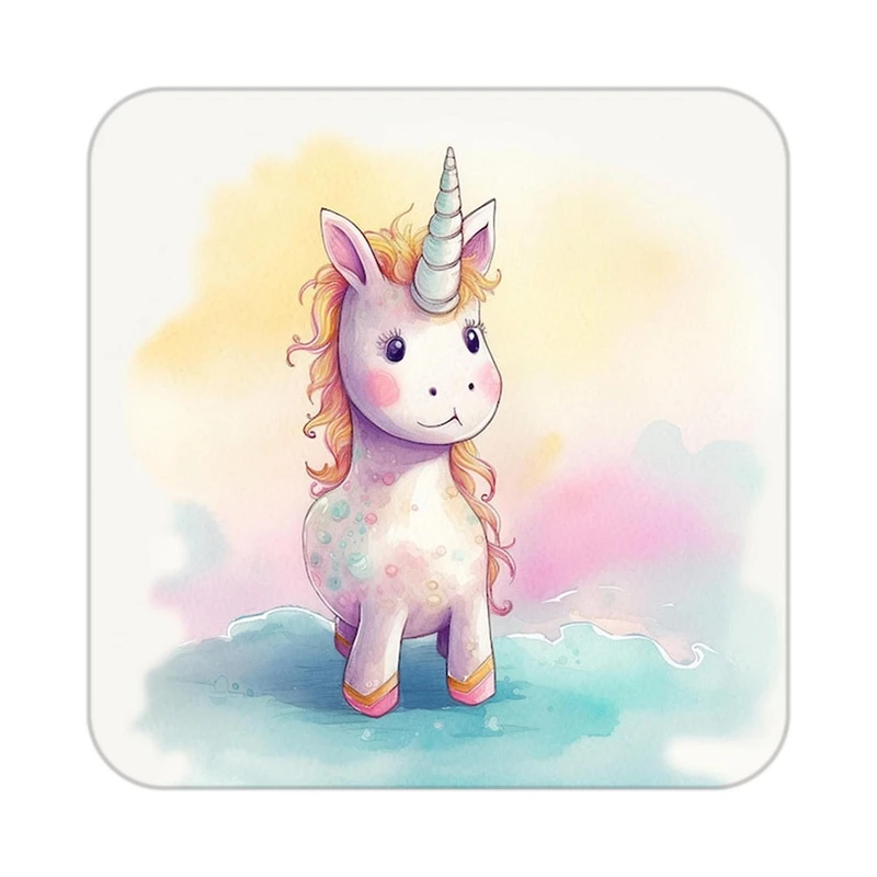 زیر لیوانی کاکتی طرح اسب تک شاخ و یونیکورن مدل mp30616