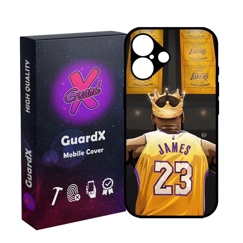 کاور گارد ایکس طرح لبرون جیمز مدل 10716 مناسب برای گوشی موبایل اپل iPhone 16