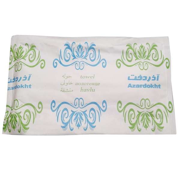 حوله یکبار مصرف آذر دخت مدل TG کد 1211 سایز 80x40 سانتی متر مجموعه 10 عددی