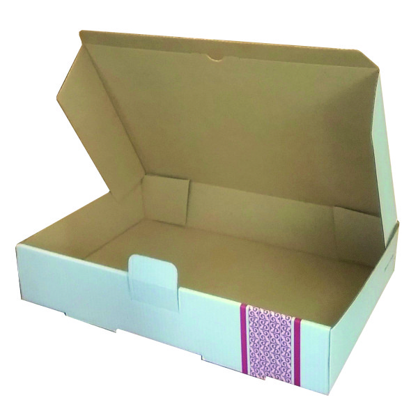 جعبه بسته بندی مدل غذای بیرون بر دو پرسی رنگی کد G2 بسته 50 عددی