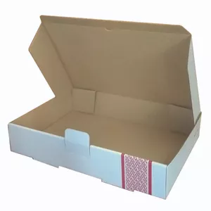 جعبه بسته بندی مدل غذای بیرون بر دو پرسی رنگی کد G2 بسته 100 عددی