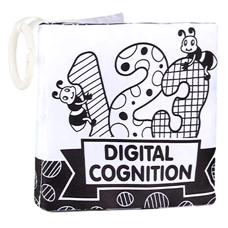 بازی آموزشی سمید مدل کتاب حمام پارچه ای سوت دار طرح اعداد انگلیسی