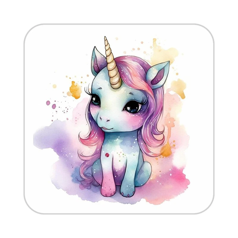 زیر لیوانی کاکتی طرح اسب تک شاخ و یونیکورن مدل mp33423