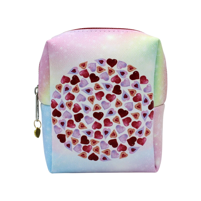 کیف لوازم آرایش زنانه مدل قلب کد IDM 523