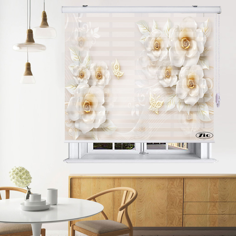 پرده زبرا زیو مدل 3D-1059 سایز 200x200 سانتی متر