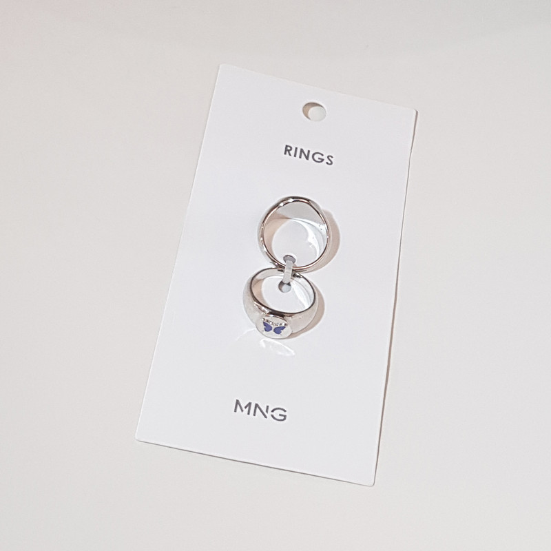 انگشتر دخترانه مانگو مدل SI135SUN مجموعه 2 عددی