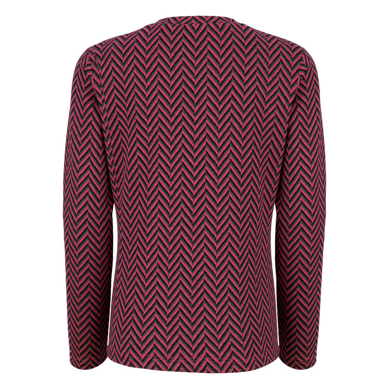 بلوز آستین بلند یقه گرد زنانه سرژه مدل 203453 رنگ بنفش