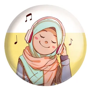 پیکسل خندالو طرح دخترانه باحجاب کد 26019 مدل بزرگ