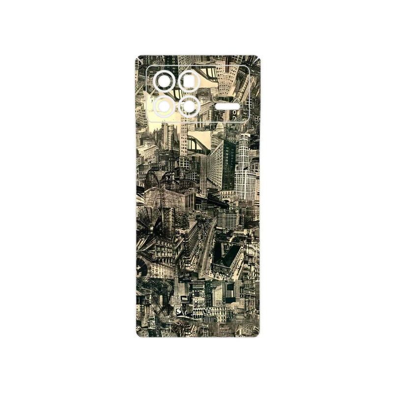 برچسب پوششی ماهوت مدل Collage of Skyscraper مناسب برای گوشی موبایل شیائومی Mix Fold 3