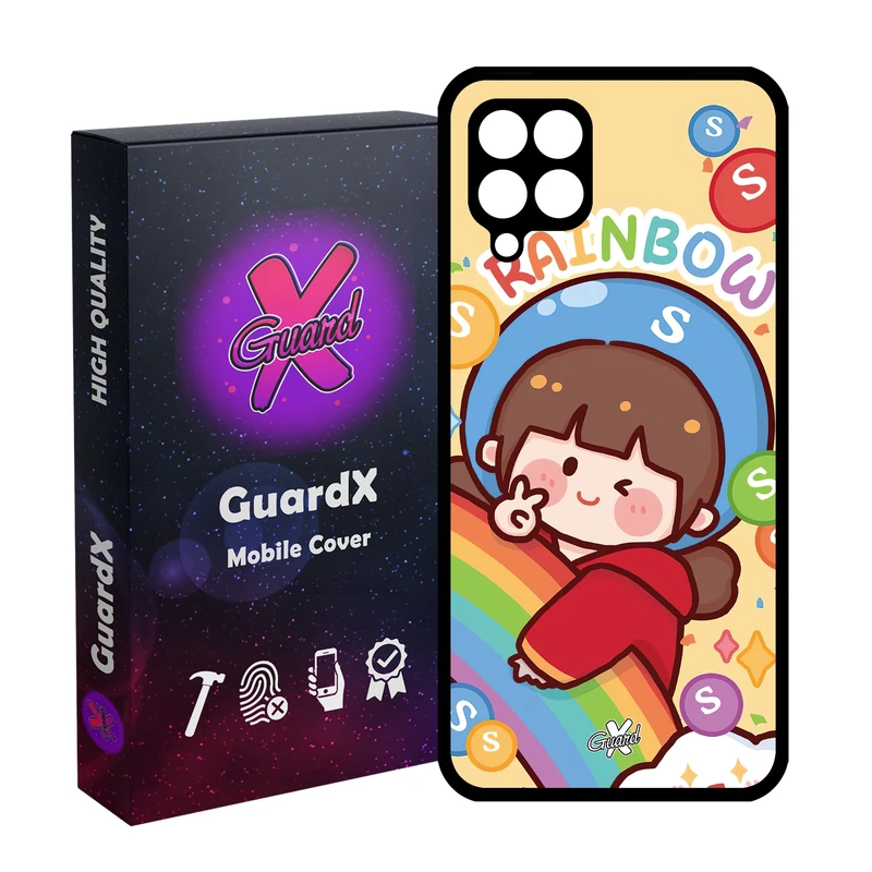 کاور گارد ایکس طرح Girl مدل Glass10520 مناسب برای گوشی موبایل سامسونگ Galaxy A12/M12/F12
