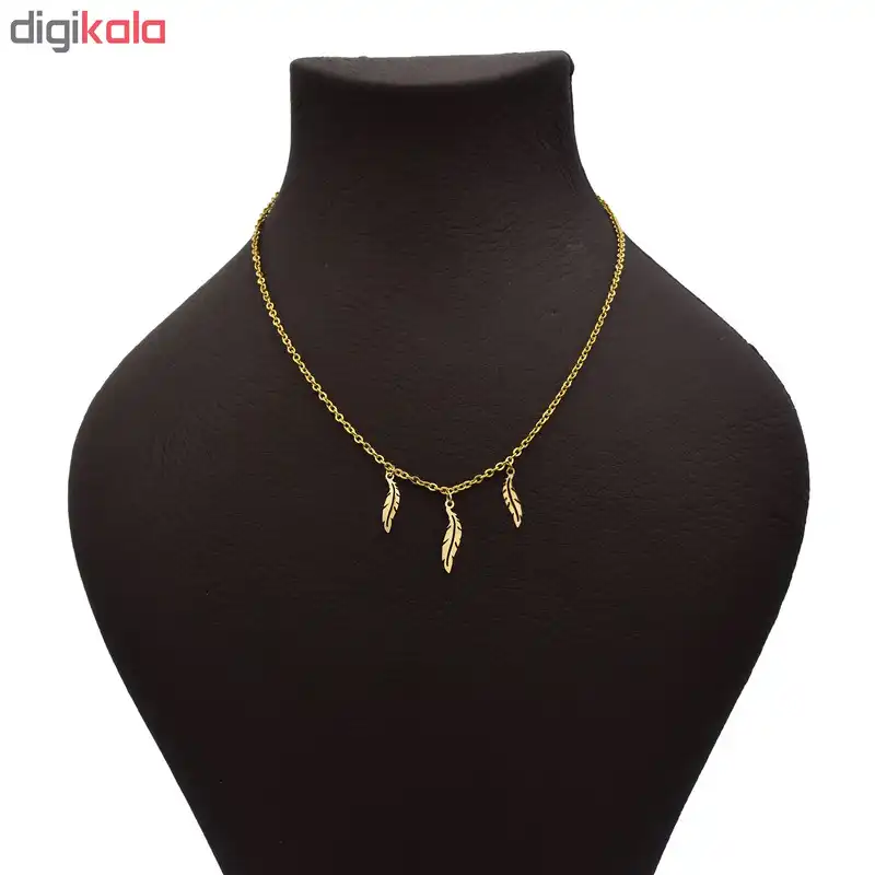 گردنبند طلا 18 عیار زنانه الن نار مدل برگ کد EN4312884