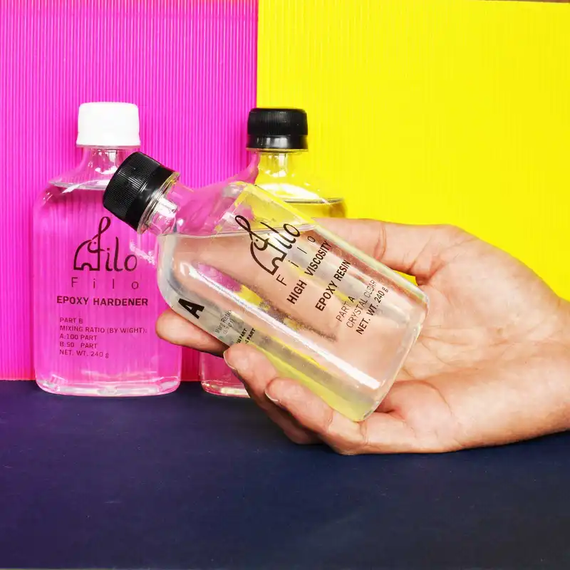 رزین اپوکسی فیلو مدل ecopack حجم 240 میلی لیتر مجموعه 3 عددی