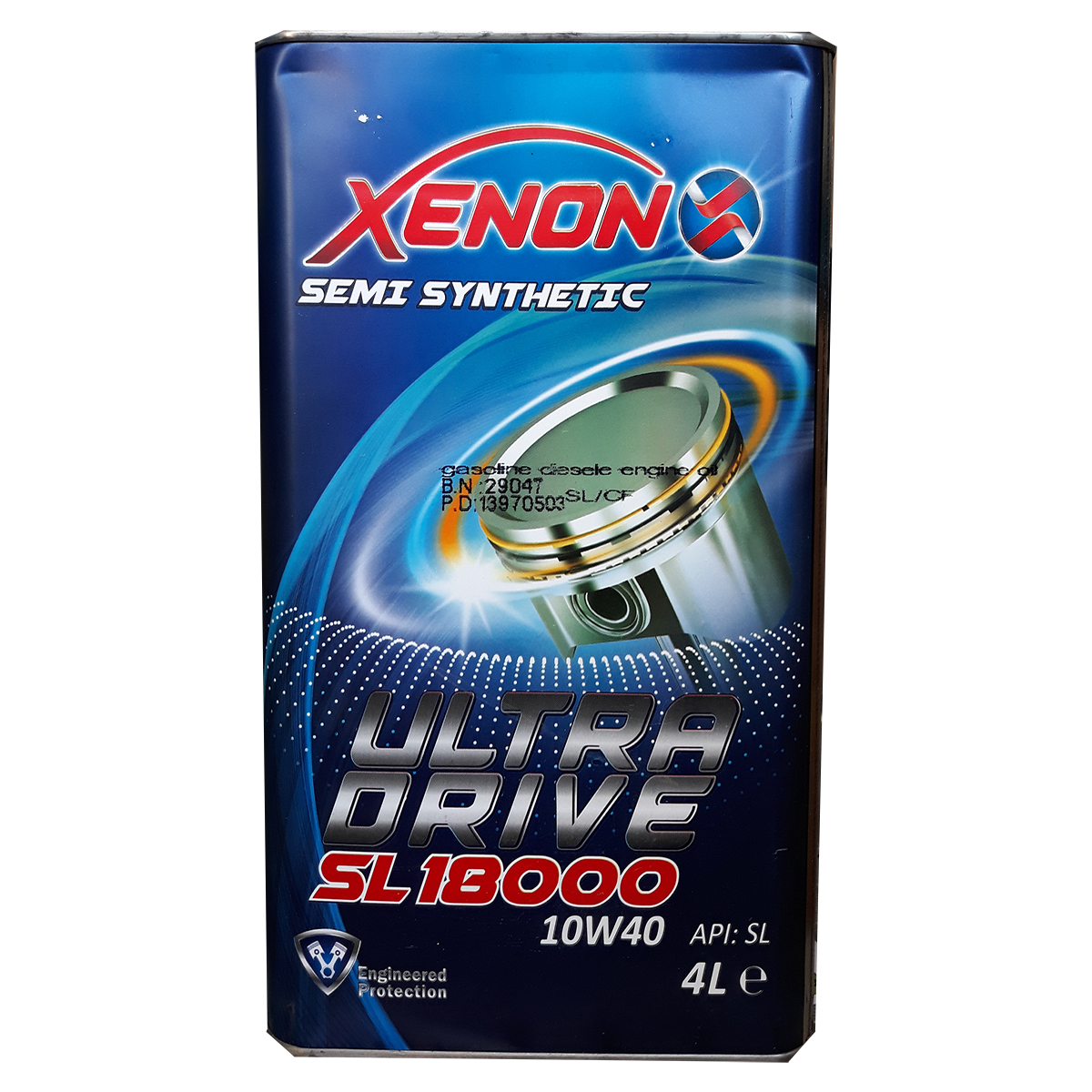 روغن موتور خودرو زنون مدل ULTRA DRIVE حجم 4 لیتر
