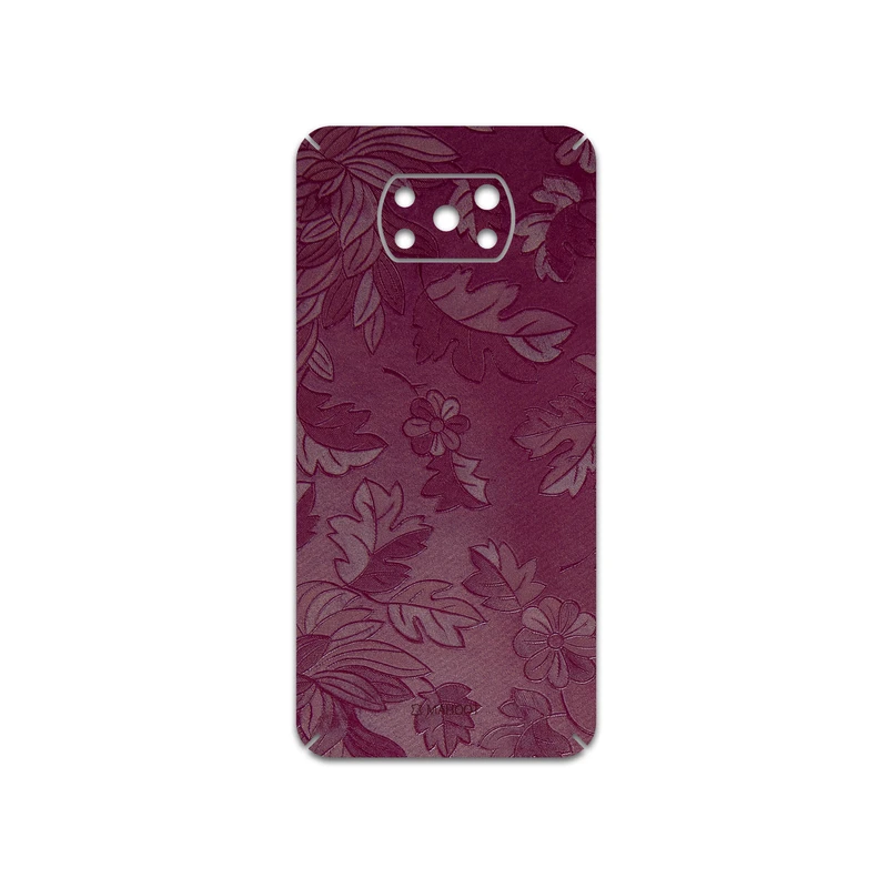 برچسب پوششی ماهوت مدل Red-Wildflower مناسب برای گوشی موبایل شیائومی Poco X3 NFC
