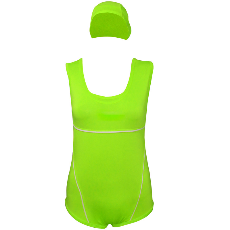 ست مایو و کلاه زنانه مدل Body-Green
