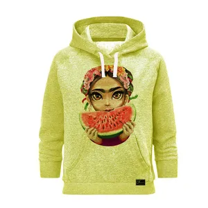 هودی زنانه مدل یلدا کد J17 رنگ لیمویی