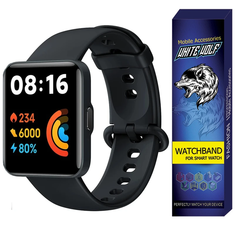 بند ساعت وایت ولف مدل WB-W2 Lite مناسب برای ساعت هوشمند شیائومی Redmi Watch Lite / Redmi Watch 2 Lite
