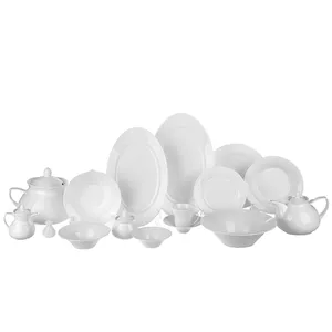 Zarin Iran Porcelain Inds Shahrzad white Dinnerware Set 108 Pcs High Grade