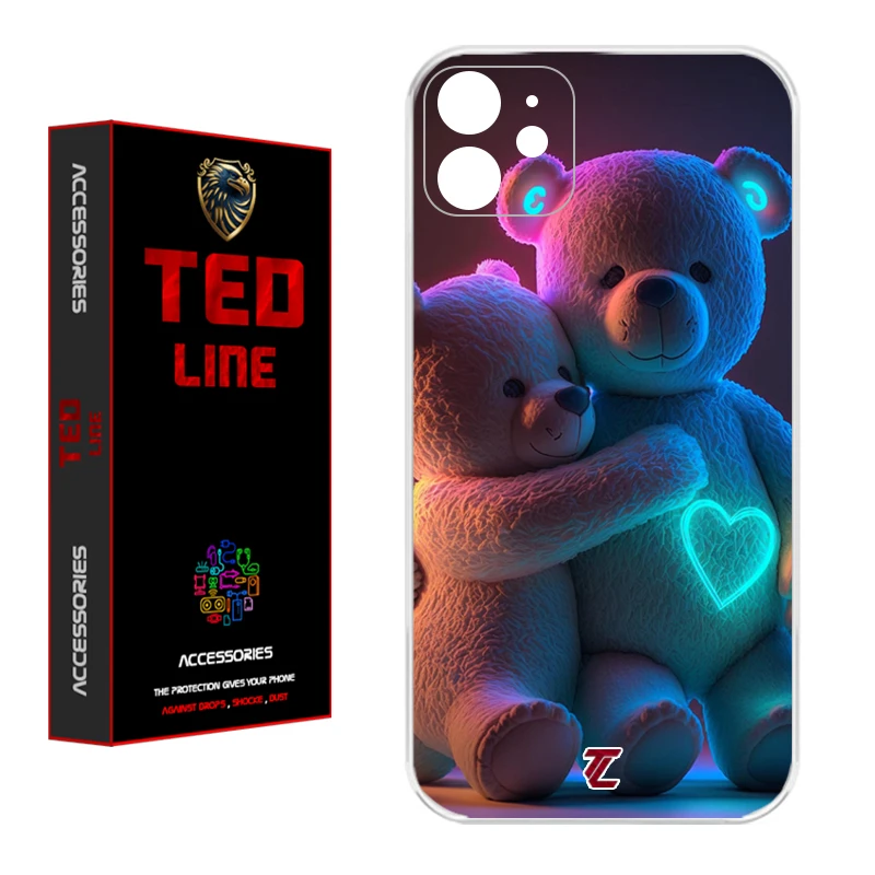 کاور تد لاین طرح خرس عاشق کد 1112 مناسب برای گوشی موبایل اپل Iphone 11