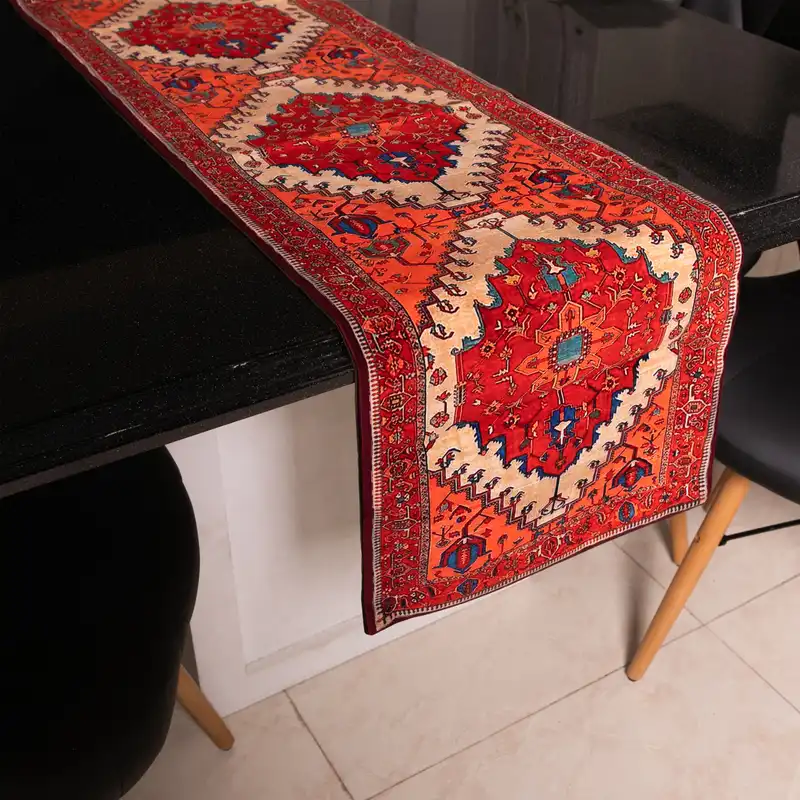 رانر طرح گلیم بختیاری کد RGBakht38133