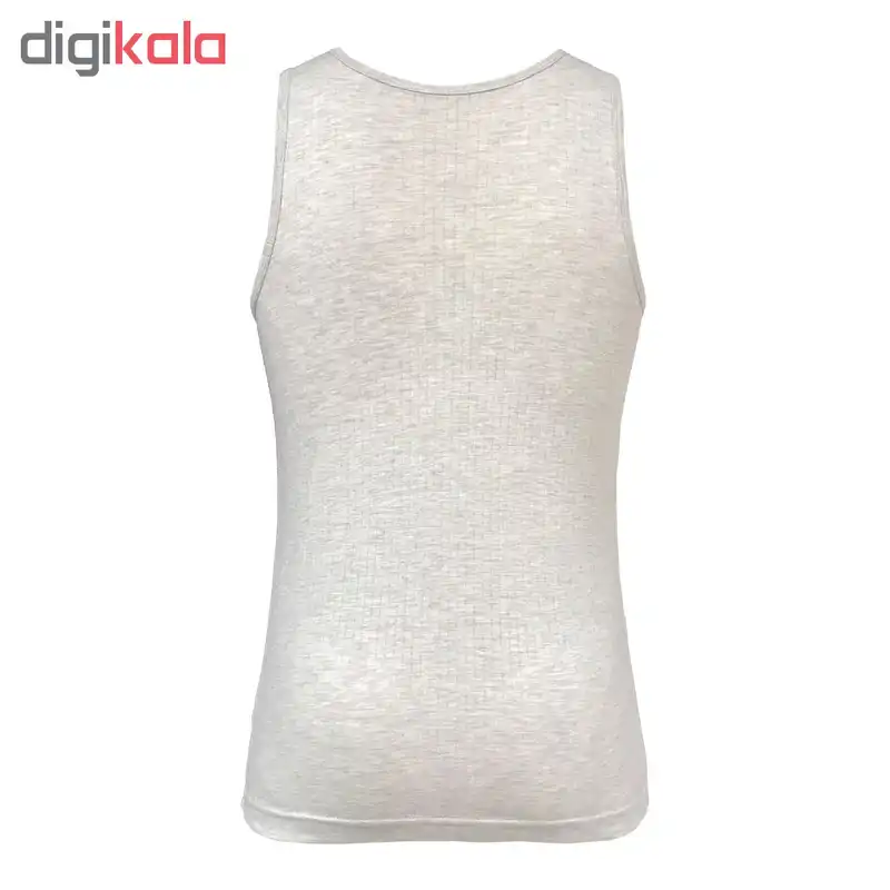 زیرپوش رکابی مردانه آریان نخ باف کد 1115 مدل ملانژ سوزن خالی