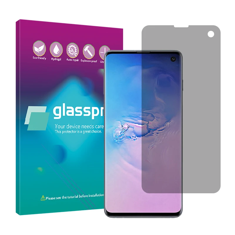 محافظ صفحه نمایش حریم شخصی گلس پرو مدل Resistant مناسب برای گوشی موبایل سامسونگ Galaxy S10