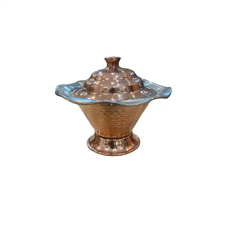 قندان مسی طرح لاله کد ma131