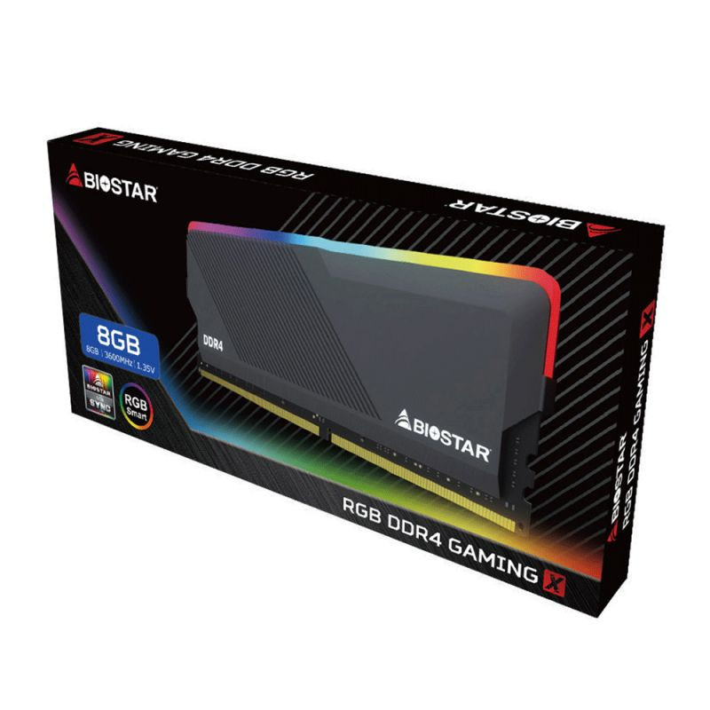 رم کامپیوتر DDR4 تک کاناله 3600 مگاهرتز CL18بایوستار  مدل Gaming X ظرفیت 8 گیگابایت