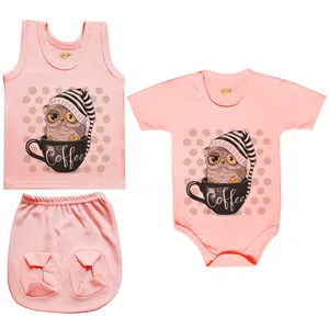 ست 3 تکه لباس نوزادی کارانس مدل PRSZS-3173