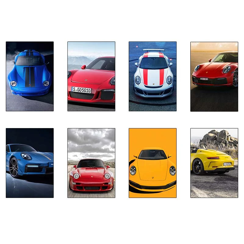 پوستر کارنيکا طرح پورشه Porsche کد 50099 مجموعه 8 عددی